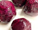A picture of step 1 of Beet Salad with Yogurt and Walnuts.