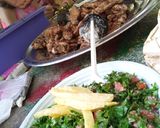 A picture of step 1 of Tabbouleh.