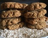 A picture of step 8 of Oats Raisin cookies with coffee.
