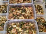 Tumis bawang rambut udang