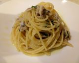 A picture of step 3 of Spaghetti con alici e pane.