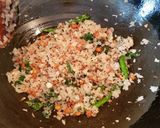 A picture of step 3 of Cabbage Poriyal.