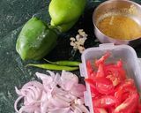 A picture of step 1 of Capsicum Tomato Dry Curry with Mustard Paste.