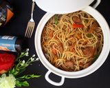 A picture of step 3 of Spaghetti Stir Fry.