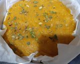 A picture of step 10 of Badam Halwa Mohanthal Fudge.