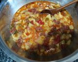 Foto del paso 3 de la receta Tortilla con pimientos del piquillo y chorizo #platounico