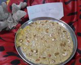 A picture of step 3 of Pav ki barfi.