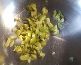 A picture of step 3 of Egg Salad with some extras.