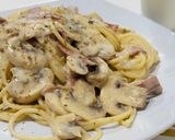 Foto langkah ke 4 dari resep Spaghetti Carbonara Mushroom.