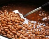 A picture of step 3 of Borachos "Drunken Beans".