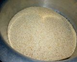 A picture of step 1 of Suji ka Halwa.