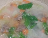 Foto langkah ke 2 dari resep MPASI 6m Bubur Ati Ayam Labu Siam.