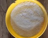 A picture of step 2 of Orange flavour cake on stove.