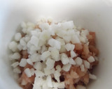 Foto del paso 1 de la receta: Bonito blanco del Norte en tartar con salsa