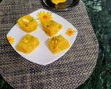 A picture of step 7 of Protein rich Yellow split Moong daal(gram lentils) Burfi.