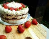 Foto langkah ke 16 dari resep Tiramisu Egg Drops Bday Cake.#cepat,mudah no ribet,tp rasa&harga.