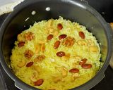 A picture of step 8 of Vegetables Biryani.