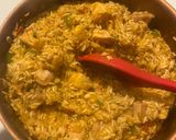 A picture of step 2 of Chicken and Rice (Arroz con pollo) Cuban.