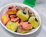 Hình bước làm 6 của món Bánh quy sắc màu nhân khoai đủ vị