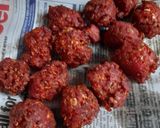 A picture of step 3 of Chinese Pakoda/Schezwan Manchurian.