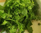 A picture of step 1 of Green Rava Dhokla.