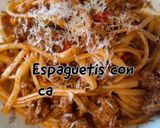 Foto del paso 1 de la receta: Espaguetis con carne picada