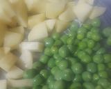 A picture of step 3 of Green onion sabzi.