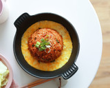Foto langkah ke 13 dari resep Kimchi Bokkeumbab Nasi goreng Korea.