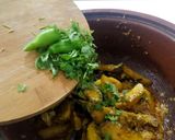 A picture of step 7 of Aloo Baingan.
