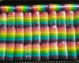 Mini Rainbow Rollcake langkah memasak 10 foto