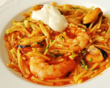 Foto del paso 8 de la receta: Fideuá de fideo grueso con Mejillones y Langostinos