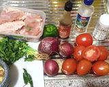 A picture of step 1 of Marinaded chicken with sauce.