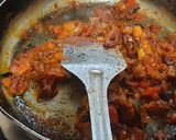 A picture of step 6 of Vidarbha special Nagpuri style Wanga batata Saoji masala bhaji.
