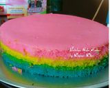 Foto langkah ke 6 dari resep B'day cake Rainbow.