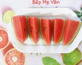 Hình bước làm 1 của món Sinh tố dưa hấu