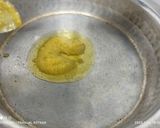 A picture of step 1 of Samak rice Halwa.