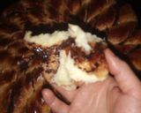 صورة لخطوة 4 من وصفة بریوش خفیف بشکولا علی شکل وردة 😋😋