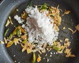A picture of step 2 of Beetroot Thoran.