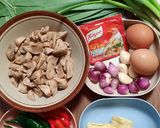 Foto langkah ke 2 dari resep Pepes jamur merang + tahu.
