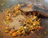 A picture of step 7 of Achaari Karela.