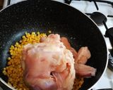 A picture of step 1 of Chicken shami kabab.