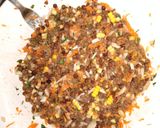 Foto del paso 3 de la receta: Hamburguesas de lentejas con cebolla choclo y zanahoria