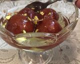 A picture of step 8 of Bread Gulab Jamun.