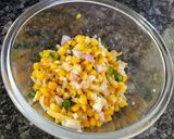 A picture of step 1 of Corn cheese sandwich.