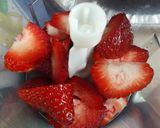 A picture of step 3 of Strawberry and Dark Chocolate Tiramisu Cake.