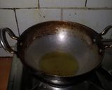 A picture of step 3 of Aloo onion bhujiya.