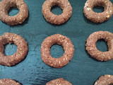 Anillitos de coco y chocolate