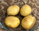 A picture of step 1 of Cheesy Chicken Ham Mashed Potato Patties.