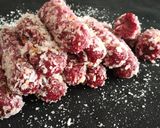 A picture of step 4 of Beetroot mithai rolls.