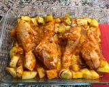 Foto del paso 5 de la receta Pollo al horno con tomate, semana 28 de embarazo